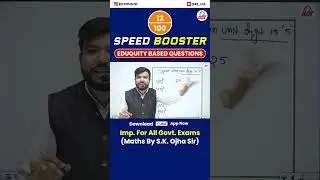 Maths: Speed Booster Series (12) Eduquity based Question All Govt Exams 🔥| @KD_LIVE     #govtexam