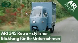ARI 345 Retro Lastenmoped! Ape Alternative mit individuellem Verkaufs- oder Foodtruck-Aufbau ⚡️🛵