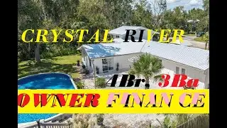 CRYSTAL RIVER Owner Finance 4br, 3ba Pool Home
