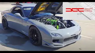 FD Mazda RX7 LS Swap Single Turbo Nardo Grey @ Dayton Cars and Coffee Oct 9, 2021