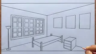 How to Draw a Room in 2-Point Perspective Step by Step