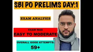 #sbi_po_prelims #expected_cutoff SBI PO Prelims 2020 EXAM ANALYSIS | Section-Wise Good Attempts