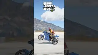 Doing a wheelie in GTA 5 vs RIDE 5