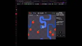 Snake Borderless Mode (Slow), 50 Apples, 5 Apple multiple, Small board. 00:25:496