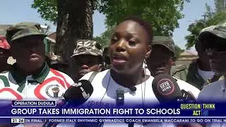 Operation Dudula takes immigration fight to school