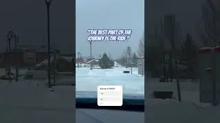 BMW 340 XDrive reacting on snowy and icy roads #bmw #automobile #snow #fun #b58 #f30 #winter #pine