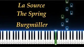 Burgm&uuml;ller Op.109 No.5 - La Source - The Spring (BPM = 30)
