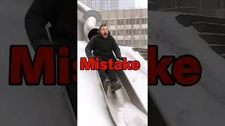 This Snow Slide Went Way Too Far! 🥶😱