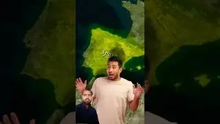 Crazy Border of Spain😱🌍 #facts #map #history #google#information#india#pakistan #shortvideo #shorts