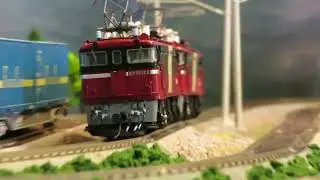 ED75試験塗装修理完了(HO,16番ゲージ)無線アンテナ、台車ケーブルも追加