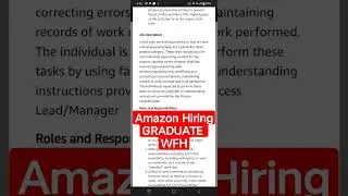 Associate catlog-RBS(WFH) #amazon#amazonjobs#wfh#graduate#fresher#jobs#jobs2022#amazonindia#remote