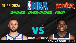 MY 7 BEST BETS NBA PICKS TODAY FREE  🏀 01-25-2026 #NBA #PICKS #PARLAY #PROPS 🔥 🏀 🔥