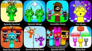 Walkthrough Gameplay ! Sprunki Survival, Sprunki Merge, Sprunki MCPE, Scary Run, Spooky Long Hand