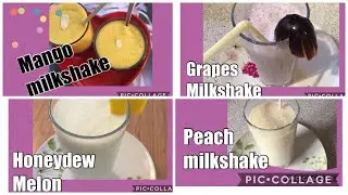 4 Quick & Healthy Milkshake Recipes / Easy Milkshake for Summer / Rashmi&rsquo;s abcd /