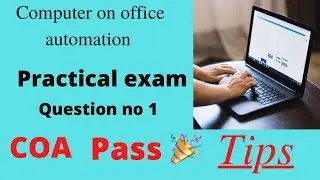 🥰🎉Computer On Office Automation|practical exam|DOTE|Pattern|TNPSC eligible|model question