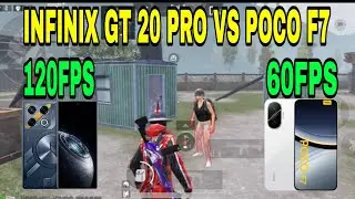 INFINIX GT 20 PRO 120FPS VS POCO F7 60FPS TDM CHALLENGE BGMI