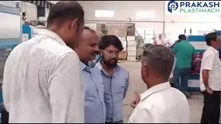 Live demo of Prakash AdvantaX350 high output Dual strand PVC pipe extrusion line 16-63mm
