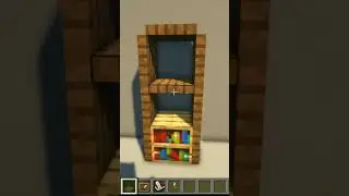 Простая мини полка в Minecraft