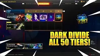 ALL 50 TIERS IN BLACK MARKET OPERATION DARK DIVIDE SHOWCASE! BO4 UPDATE 1 24 BLACK MARKET NEW DLC