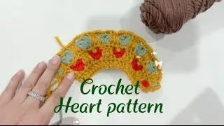 Easy Crochet Heart Pattern Beginner Friendly#crochetpatterns  #trending #handmade #beginnersstitch 