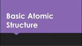 Basic Atomic Structure & Subatomic Particles
