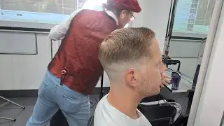 Hair cutting techniques for men training