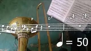 let s practice: № 42 Блюз - Монк / SOLO / Тромбон в джазе
