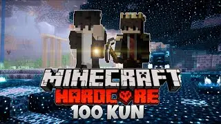 Minecraft Hardkorda 100 KUN Lekin Butun Minecraft Yer Bitta Katta G'or [ Minecraft Hardcore ]