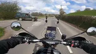 Riding my Triumph Scrambler 1200 XE along the stunning A494 to from Bala to Ruthin