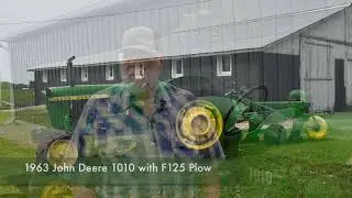 Doug Ader's 1963 John Deere 1010 with a F125 Plow - April Spread in the 2026 AHW Calendar