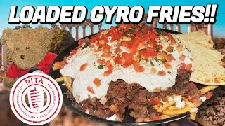 Pita's Mediterranean Loaded Gyro Fries Challenge!!