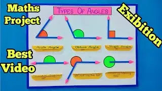 How to make a Mathematics Angle Project//Types of Angles //Math Working Model