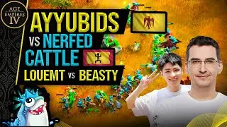 Ayyubids vs Nerfed Cattle - loueMT vs Beasty - AoE4 Highlight Games #33