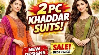 Elegant 2PC Khaddar Suit | Winter Essentials | Comfort + Style