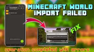 How To Fix 'Failed To Import' Error On Minecraft PE! (1.21)