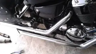 Honda VT 1100 Shadow Sabre cobra exhaust without baffles