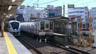 【東武大師線 正月三が日増発！10000系ワンマン車になってから初めて】東武10000系11266F送り込み回送・11258F西新井通過・11266F・11201F西新井着発【4K HDR】