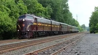 HD: Chasing the PRR E8's on OI-2: PRR 5711 and 5809. Sunday July 21, 2013.