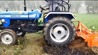 Sonalika DI-750 । 55hp category tractor performance on 7 feet rotavator। New blade rotavator। #viral