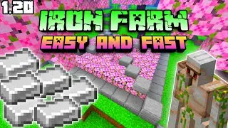 How to make easy Iron Farm | Minecraft 1.20 | Most Efficient and Easiest| Try now#minecraft