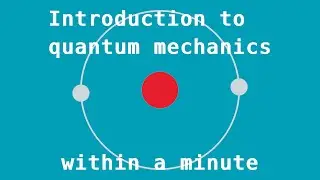 Introduction to quantum mechanics within a minute