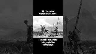 On this day October 24, 1861: 1st transcontinental telegraph line