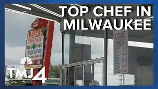 Top Chef stars pay a visit to Leon's Frozen Custard in Milwaukee