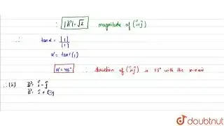 Two unit vectors `hati` and `hatj` are directed along x-axis and y-axis respectively. What