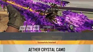 Finally I got my Aether crystal camo for Ak117🌌🤩🔮🧿💜 (Call of duty mobile)