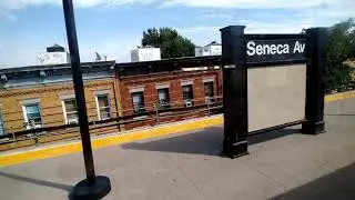 MTA NYC train ride:R160 M train ride from Metropolitan Avenue to Myrtle Avenue Broadway.