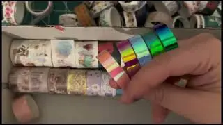 ASMR Showing to Washi Tapes // Talking/Paper Sounds //