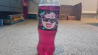 Taste testing the new Tango Ice Blast in a bottle