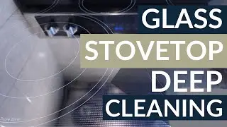 DEEP CLEAN A GLASS STOVETOP: Quick Cleaning Method | Failproof Technique | Save Thousands $$$$$$