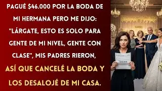 Pagué $46.000 Por la Boda de Mi HERMANA Pero me Dijo: 